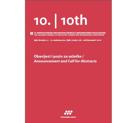 10. hrvatski kongres endoskopske kirurgije s međunarodnim sudjelovanjem 17.–20.10.2010., Split